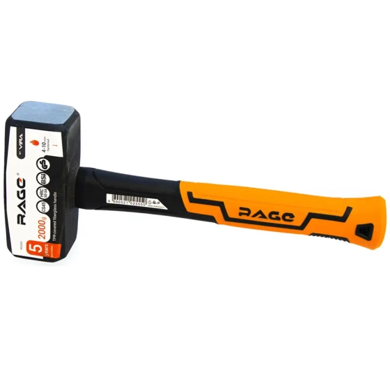 Кувалда с фиберглассовой рукояткой 2 кг RAGE by VIRA 902000