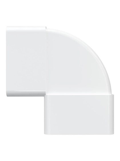 Колено вертикальное 90º для плоских воздуховодов 110х55 мм 511КВП