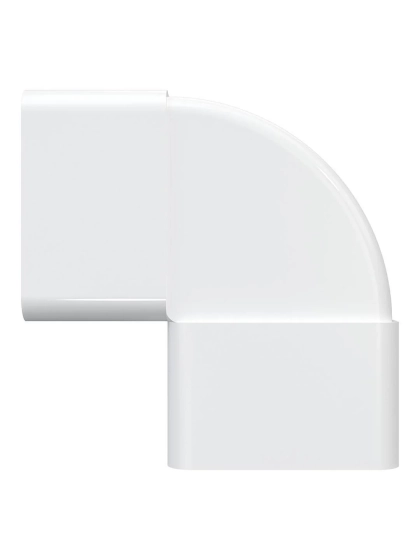 Колено вертикальное 90º для плоских воздуховодов 204х60 мм 620КВП