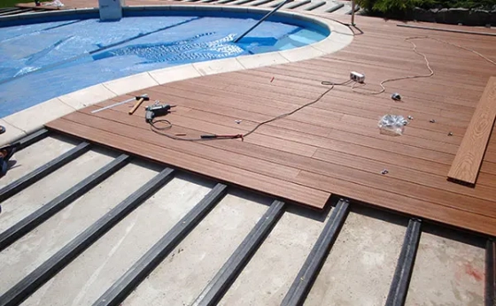 Лага для террасной доски из ДПК 40х50х4000 мм