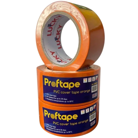 Лента малярная ПВХ Lucky 491850L оранжевая 50 мм х 33 м