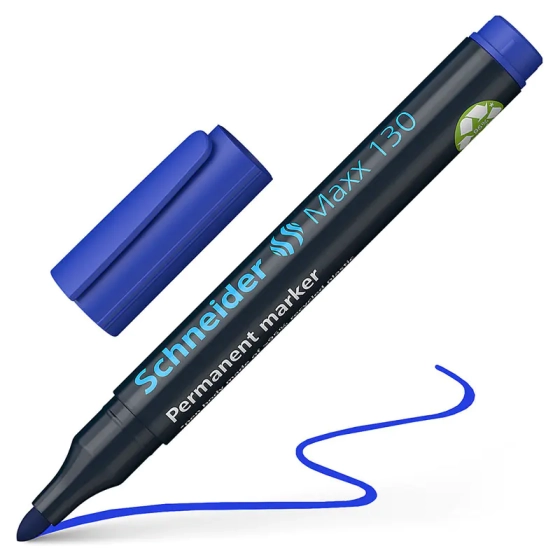 Маркер строительный перманентный Schneider Maxx 130 (синий)