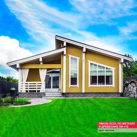 Эмаль Ecol ПФ-115 MAV (желтая) 1 л