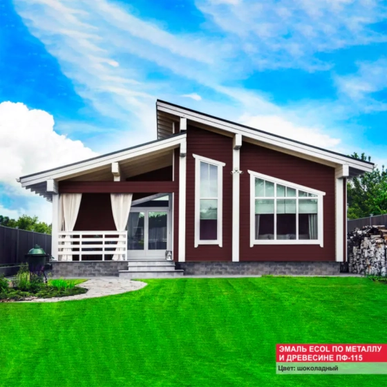 Эмаль Ecol ПФ-115 MAV шоколадная 1 л