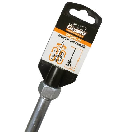 Миксер для смесей 12 х 60 см М14 Gepard GP4005-01