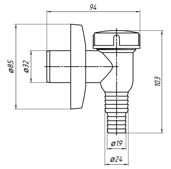 Минисифон для стиральной машины Ани Пласт М500