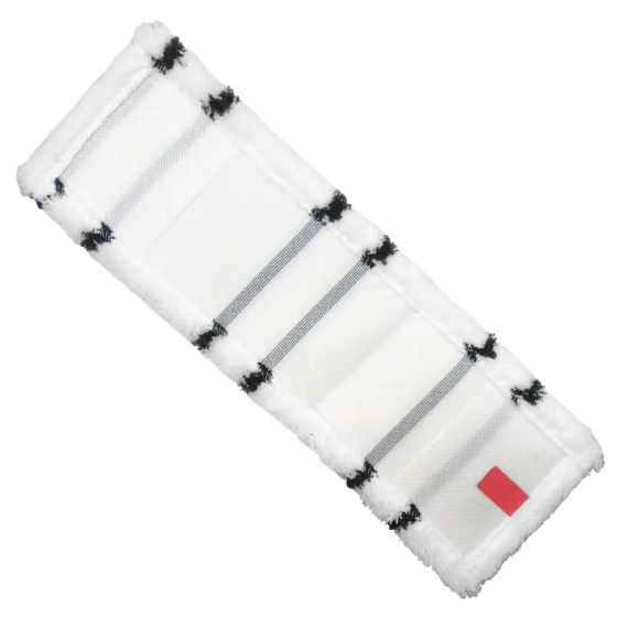 Моп для швабры 40x10 см микрофибра белый+черный