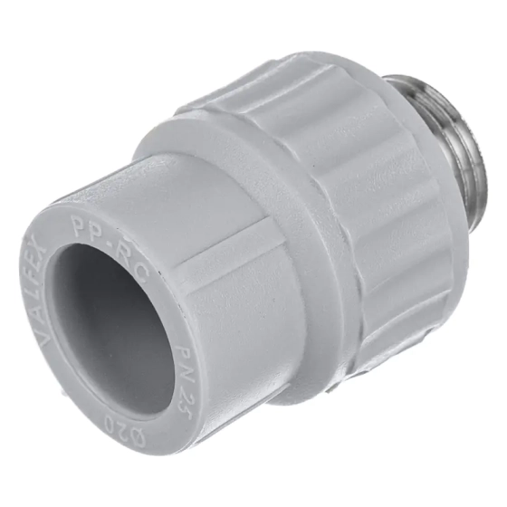 Муфта комбинированная с наружной резьбой 20х1/2" Valfex ПП