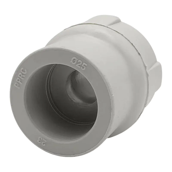 Муфта комбинированная с наружной резьбой 25х1/2" FIRAT ПП