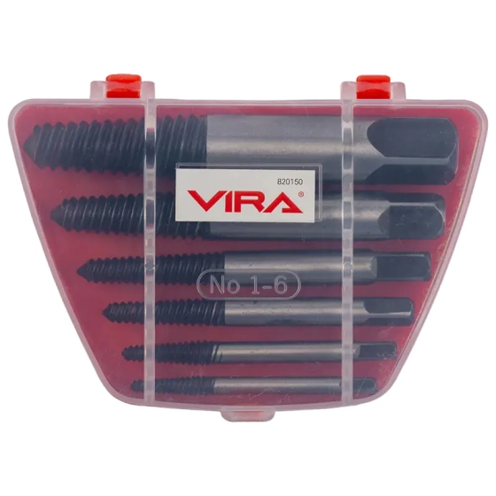 Набор экстракторов для болтов 3-25 мм 6 шт VIRA 820150