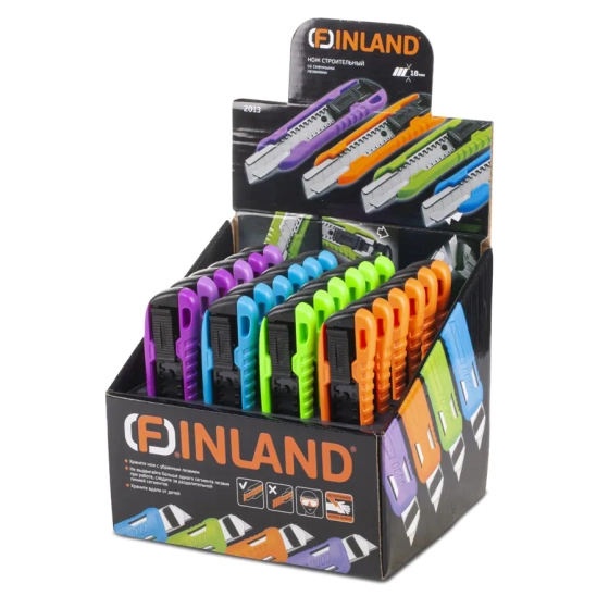 Нож малярный 18 мм Finland 2013 (цвет в ассортименте)