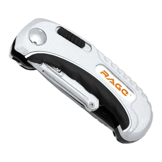 Нож универсальный складной 2 в 1 RAGE by VIRA 831112