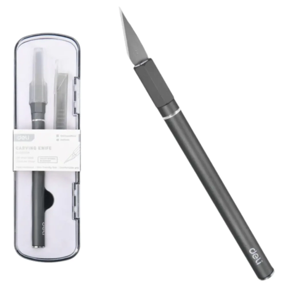 Нож-скальпель Deli YS (EDL359201A) + лезвия 10 шт