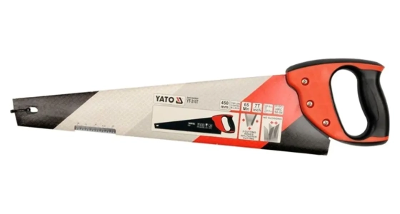 Ножовка по дереву 450 мм Yato. YT-3107. Польша.