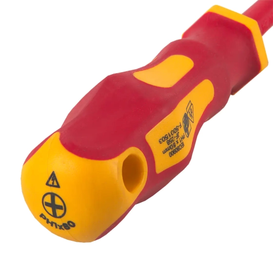 Отвертка диэлектрическая PH1x80 General 1000V (901008)