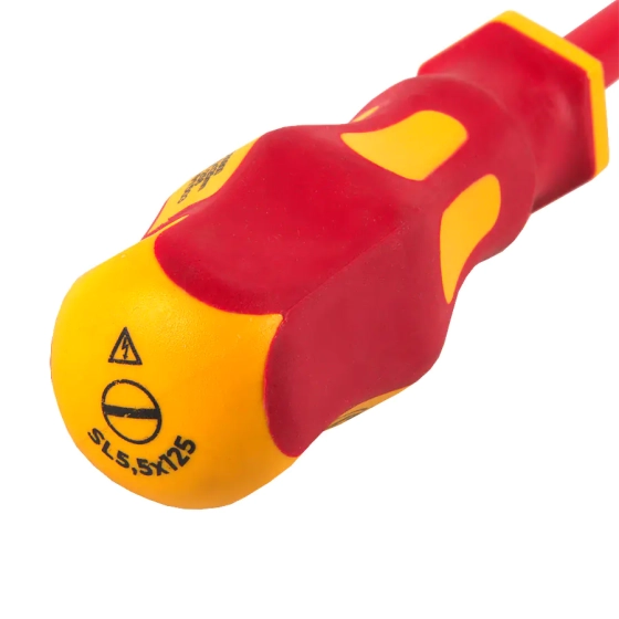 Отвертка диэлектрическая SL5,5x125 General 1000V (901013)