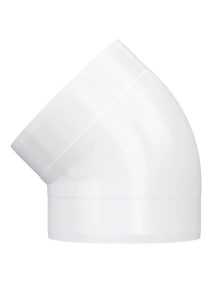 Колено 45º для круглых воздуховодов 125 мм 12,5ККП45