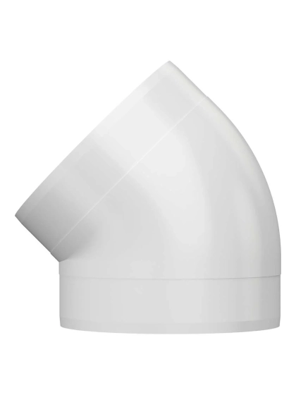 Колено 45º для круглых воздуховодов 150 мм 15ККП45