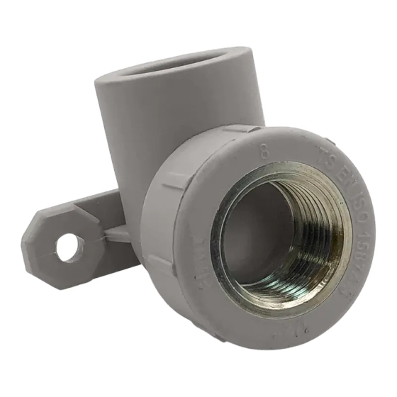 Отвод комбинированный с внутренней резьбой 20х1/2" с креплением FIRAT ПП