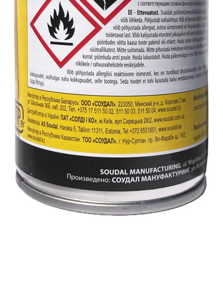 Монтажная пена Soudal с трубочкой 300 мл