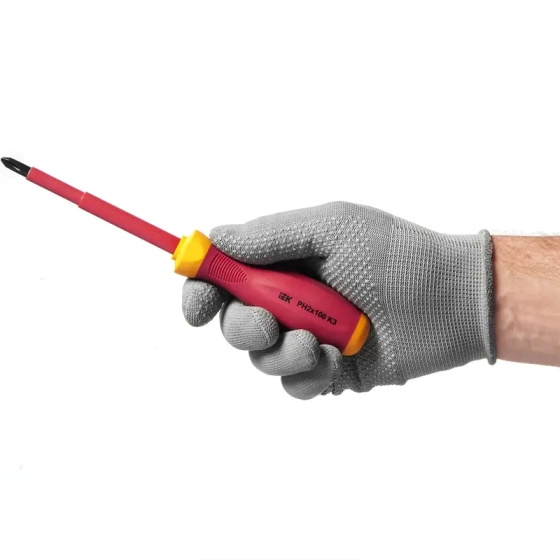 Отвертка диэлектрическая PH2 100 мм 1000 В IEK