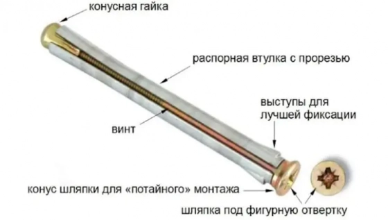 Анкер рамный 8х112. Цена за штуку. РФ.