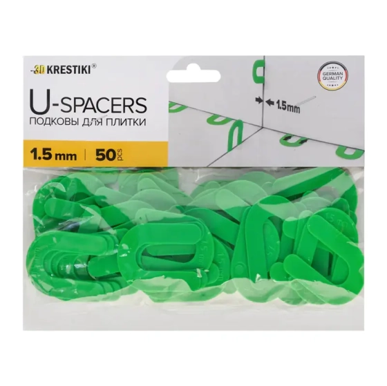 Подкова для плитки 1,5 мм 3D Krestiki 50 шт