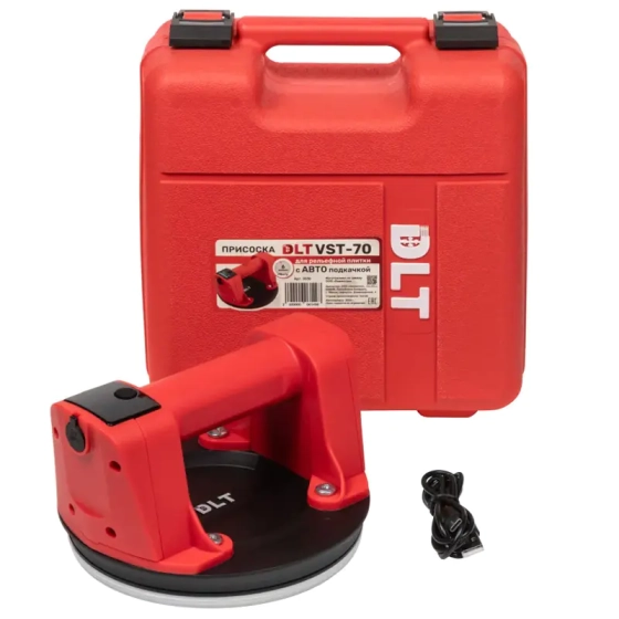 Присоска электр. 160 мм DLT VST-70 для гладкой и рельефной плитки