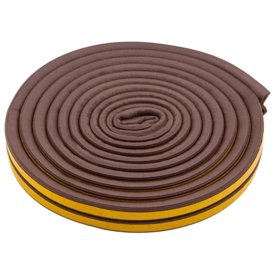 Уплотнитель "D" коричневый 9х8 мм 6 м Starfix SF1012-02