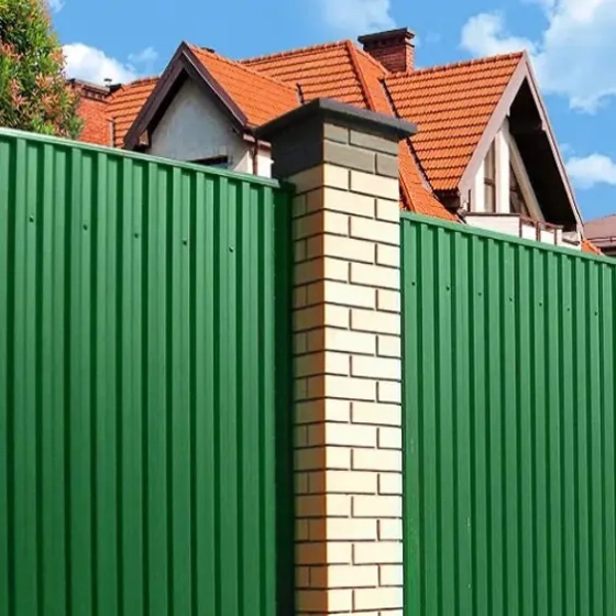 Профнастил оцинкованный С-8 0,35 мм RAL 6005 (зеленый) 1,5 м