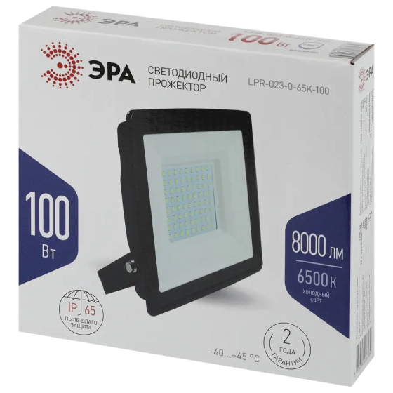 Прожектор светодиодный 100W 6500K ЭРА LPR-023-0-65K-100