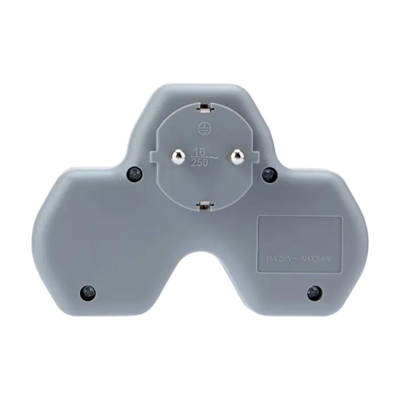 Разветвитель 3 розетки с/з плоский 16А 250B Дабрабыт