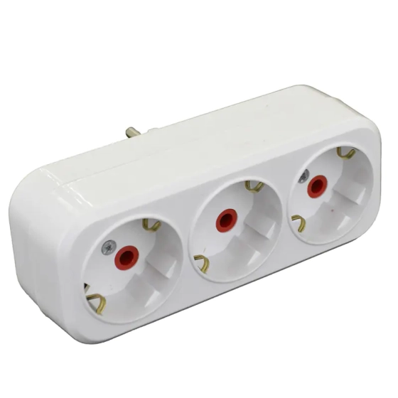 Разветвитель 3 розетки с/з 250В 16А AY-KA 77 134 00