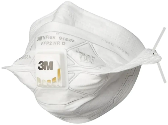 Респиратор 3М 9162V Vflex FFP2 (до 12 ПДК) складной с клапаном 15 шт