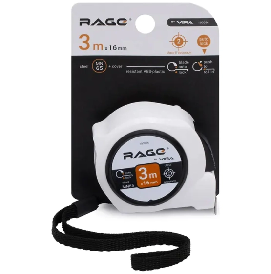 Рулетка измерительная 3 м х 16 мм VIRA 100056