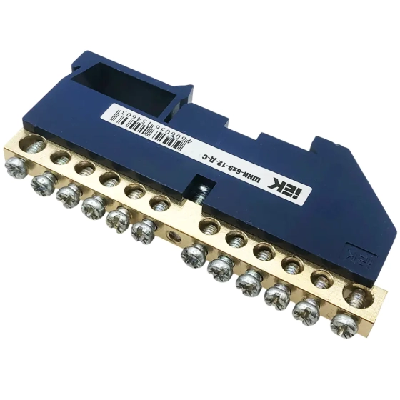 Шина N "ноль" на DIN-изол. 12 мест. ШНИ-6х9-12-Д-С IEK