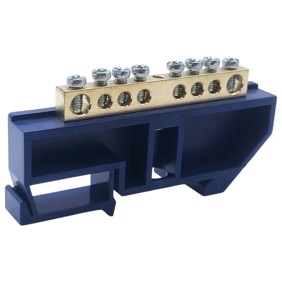 Шина N "ноль" на DIN-изол. 8 мест. ШНИ-6х9-8-Д-С IEK