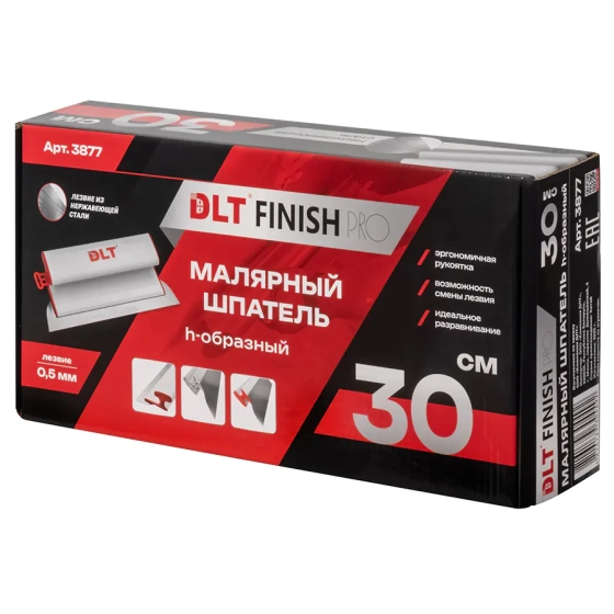 Шпатель малярный 30 см DLT Finish PRO (3877)