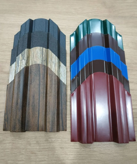 Штакетник металл. Константа 90 мм, высота 1,7 м. Золотой дуб. РБ.