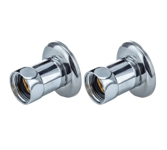 Комплект фитингов для полотенцесушителя Luxon. Прямая  1"х 1/2". Китай.