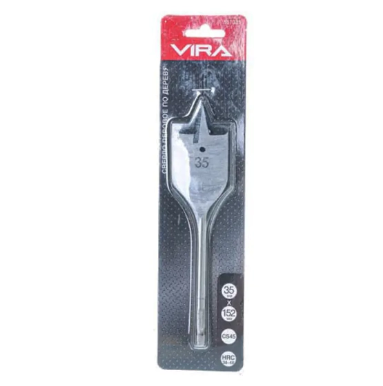 Сверло перовое по дереву 35х152 мм VIRA (557035)