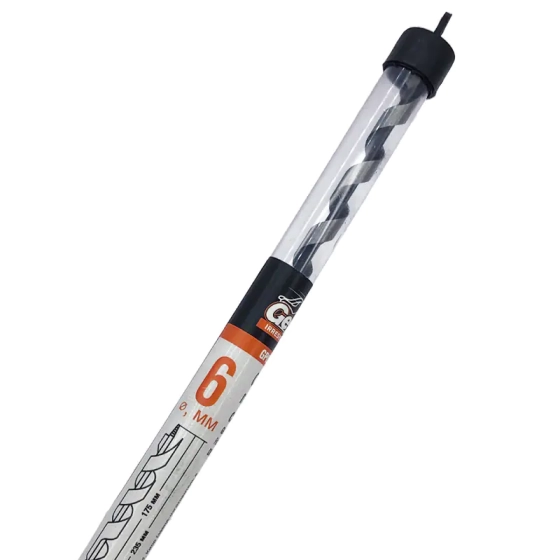 Сверло по дереву спиральное Gepard 6х175х235 мм