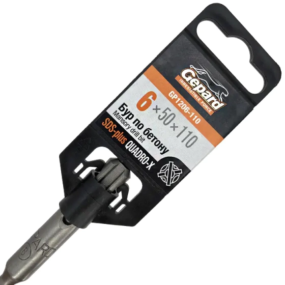 Сверло SDS-plus QUADRO-X Gepard 6х50х110 мм