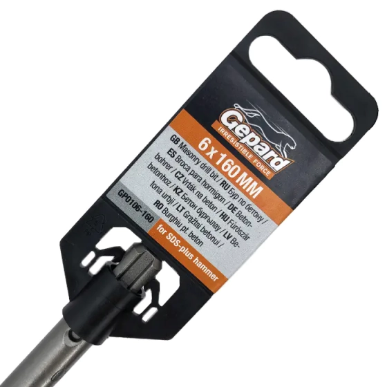 Сверло SDS-plus 6х100х160 мм Gepard GP0106-160