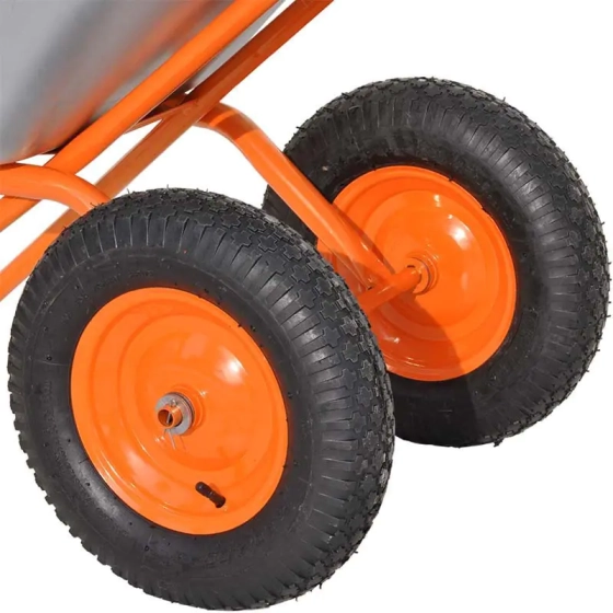 Тачка строительная двухколесная Skiper Expert Pro 2х130 130 л 350 кг