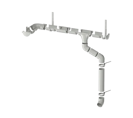 Хомут со шпилькой для трубы металл. Технониколь Оптима RAL 9003 (белый)