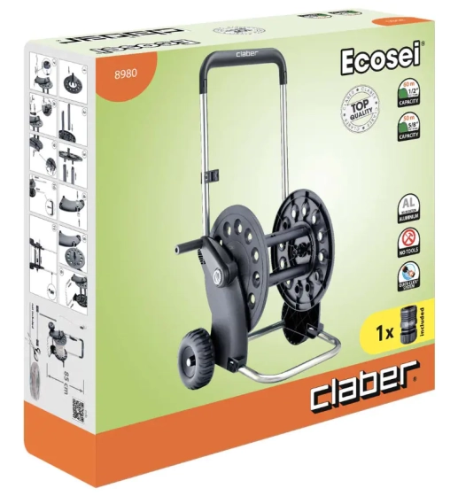 Тележка для шланга Claber Ecosei 8980