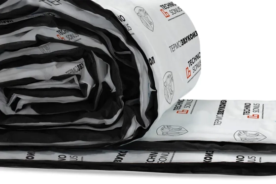 Мат звукопогл. ТермоЗвукоИзол Стандарт 14 мм (в пачке 15 м²)