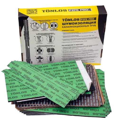 Комплект для шумоизоляции труб Tonlos Pipe Pro
