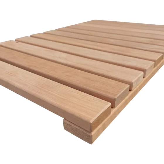 Трап для бани напольный 600х400 мм Ольха